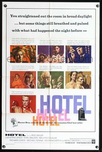 7y440 HOTEL 1sh '67 from Arthur Hailey's novel, Rod Taylor, Catherine Spaak, Karl Malden!