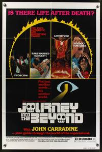 7y510 JOURNEY INTO THE BEYOND 1sh '77 not just another movie, it's another world!