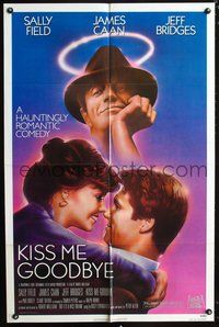 7y528 KISS ME GOODBYE 1sh '82 artwork of Sally Field, Jeff Bridges & James Caan!