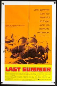 7y543 LAST SUMMER glossy style 1sh '69 super sexy Barbara Hershey is too beautiful to forget!