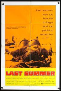 7y544 LAST SUMMER matte style 1sh '69 super sexy Barbara Hershey is too beautiful to forget!