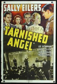 7y885 TARNISHED ANGEL 1sh '38 Lee Bowman, Ann Miller, Sally Eilers can really heal people!