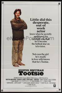 7y936 TOOTSIE solo style int'l 1sh '82 full-length Dustin Hoffman was desperate for work!