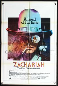 7y997 ZACHARIAH 1sh '71 drugs and rock & roll, the first electric western!