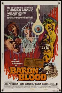 7z044 BARON BLOOD 1sh '72 Joseph Cotton, Elke Sommer, Gli Orrori del castello di Norimberga!