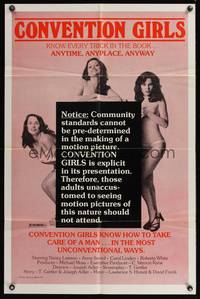 7z156 CONVENTION GIRLS 1sh '78 Nancy Lawson & Anne Sward know how to take care of a man!