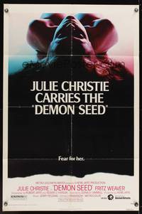 7z205 DEMON SEED 1sh '77 Julie Christie is profanely violated by a demonic machine!