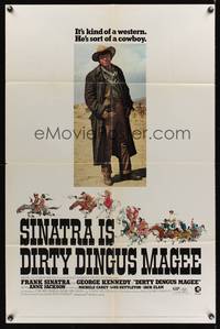 7z224 DIRTY DINGUS MAGEE 1sh '70 full-length image of Frank Sinatra as dirty cowboy!