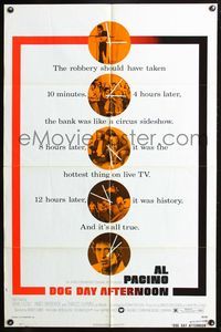 7z234 DOG DAY AFTERNOON style A 1sh '75 Al Pacino, Sidney Lumet bank robbery crime classic!