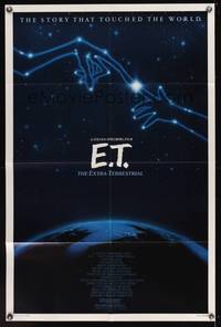 7z270 E.T. THE EXTRA TERRESTRIAL 1sh R85 Steven Spielberg classic, John Alvin art!