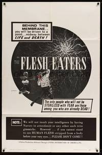 7z337 FLESH EATERS 1sh '64 behind this membrane you will be taken to a point between life & death!