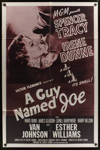 7z421 GUY NAMED JOE 1sh R55 World War II pilot Spencer Tracy loves Irene Dunne after death!