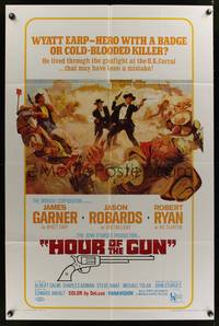 7z454 HOUR OF THE GUN 1sh '67 James Garner as Wyatt Earp, John Sturges, was he a hero or killer?