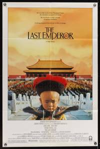 7z535 LAST EMPEROR 1sh '87 Bernardo Bertolucci epic, image of young Chinese emperor w/army!
