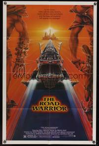 7z563 MAD MAX 2: THE ROAD WARRIOR 1sh '82 Mel Gibson returns as Mad Max, art by Commander!