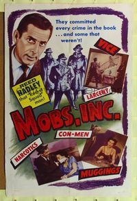 7z603 MOBS, INC. 1sh '56 Reed Hadley, Marjorie Reynolds, vice, narcotics, and more!