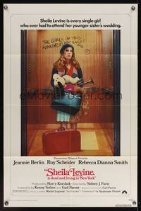 7z766 SHEILA LEVINE IS DEAD & LIVING IN NEW YORK 1sh '75 she goes to her younger sister's wedding!