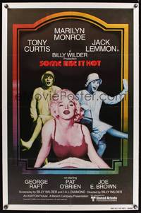 7z787 SOME LIKE IT HOT int'l 1sh R80 sexy Marilyn Monroe with Tony Curtis & Jack Lemmon in drag!