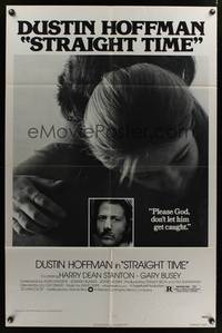 7z825 STRAIGHT TIME 1sh '78 Dustin Hoffman, Theresa Russell, don't let him get caught!