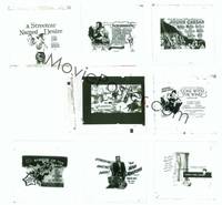 8a008 LOT OF 8 AUSTRALIAN GLASS SLIDES '50s-60s Gone with the Wind, Singin in the Rain, Streetcar