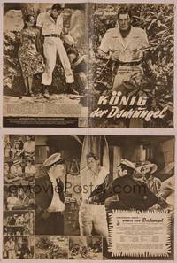 8a205 LOST TRIBE German program '49 many different images of Johnny Weissmuller as Jungle Jim!