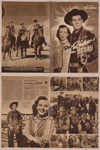 8a207 PANHANDLE German program '48 many images of cowboy Rod Cameron & pretty Cathy Downs!