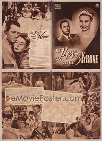 8a212 ROMAN HOLIDAY German program '53 many different images of Audrey Hepburn & Gregory Peck!