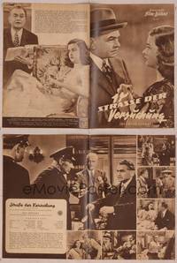 8a214 SCARLET STREET German program '50 Fritz Lang noir, Edward G. Robinson, Joan Bennett, Duryea