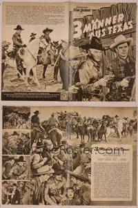8a223 THREE MEN FROM TEXAS German program '49 different images of William Boyd as Hopalong Cassidy