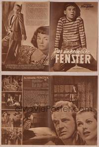 8a226 WINDOW German program '49 different images of terrified youngster Bobby Driscoll!