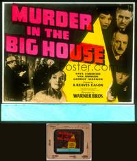 8a098 MURDER IN THE BIG HOUSE glass slide '42 Van Johnson, Faye Emerson, George Meeker
