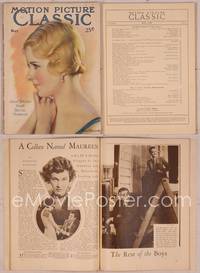 8a021 MOTION PICTURE CLASSIC magazine May 1930, art portrait of pretty Joan Bennett by Don Reed!