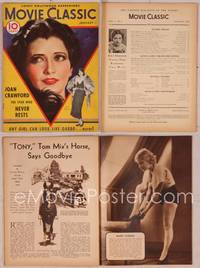 8a029 MOVIE CLASSIC magazine January 1933, great art of pretty Kay Francis by Marland Stone!