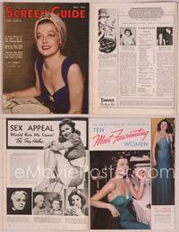 8a057 SCREEN GUIDE magazine May 1940, portrait of beautiful Ann Sheridan by Jack Albin!