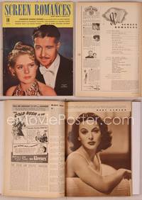 8a067 SCREEN ROMANCES magazine March 1941, close up of Alice Faye & Don Ameche from Road to Rio!
