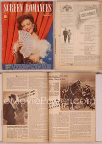 8a069 SCREEN ROMANCES magazine May 1941, c/u of sexy Loretta Young from The Lady from Cheyenne!