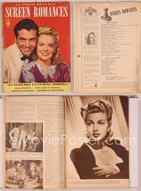 8a075 SCREEN ROMANCES magazine November 1941, John Payne & Alice Faye from Weekend in Havana!