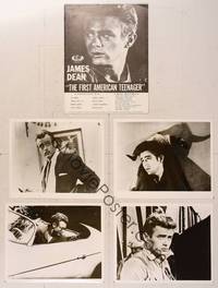 8a163 JAMES DEAN: THE FIRST AMERICAN TEENAGER presskit '76 his story will startle you!