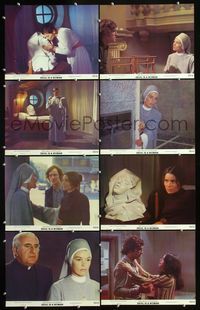 8b793 DEVIL IS A WOMAN 8 color 11x14 stills '75 the greatest sin of all is making love a sin!