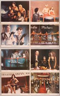 8b861 ROCKY HORROR PICTURE SHOW 8 color 11x14 stills '75 Tim Curry, Susan Sarandon, Barry Bostwick