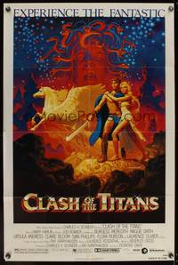8b226 CLASH OF THE TITANS 1sh '81 Ray Harryhausen, great fantasy art by Greg & Tim Hildebrandt!