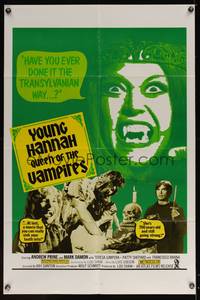 8b244 CRYPT OF THE LIVING DEAD 1sh '73 Young Hannah Queen of the Vampires, the Transylvanian way!