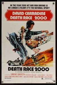 8b260 DEATH RACE 2000 1sh '75 hit & run driving is no longer a felony, it's a national sport!