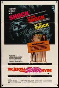8b269 DR. JEKYLL & SISTER HYDE 1sh '72 sexual transformation of man to woman actually takes place!
