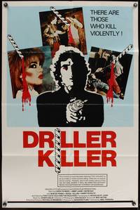 8b281 DRILLER KILLER 1sh '79 Abel Ferrara, he kills violently with an electric drill!