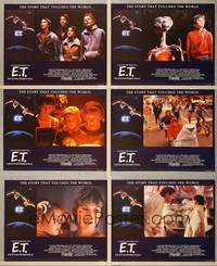8b896 E.T. THE EXTRA TERRESTRIAL 6 English LCs R85 Steven Spielberg classic, John Alvin art!