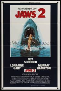 8b388 JAWS 2 int'l 1sh '78 just when you thought it was safe to go back in the water!