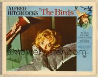8b045 BIRDS LC #2 '63 Alfred Hitchcock, best super close up of Tippi Hedren attacked by bird!