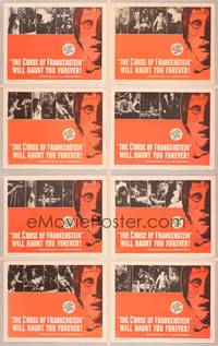 8b789 CURSE OF FRANKENSTEIN 8 LCs '57 Peter Cushing, Christopher Lee, cool monster images!