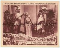 8b014 FLASH GORDON chapter 6 LC '36 Jean Rogers with two winged guards, best serial ever!